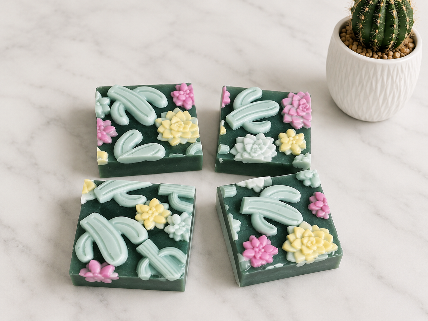 Crazy Cactus and Succulents Soap