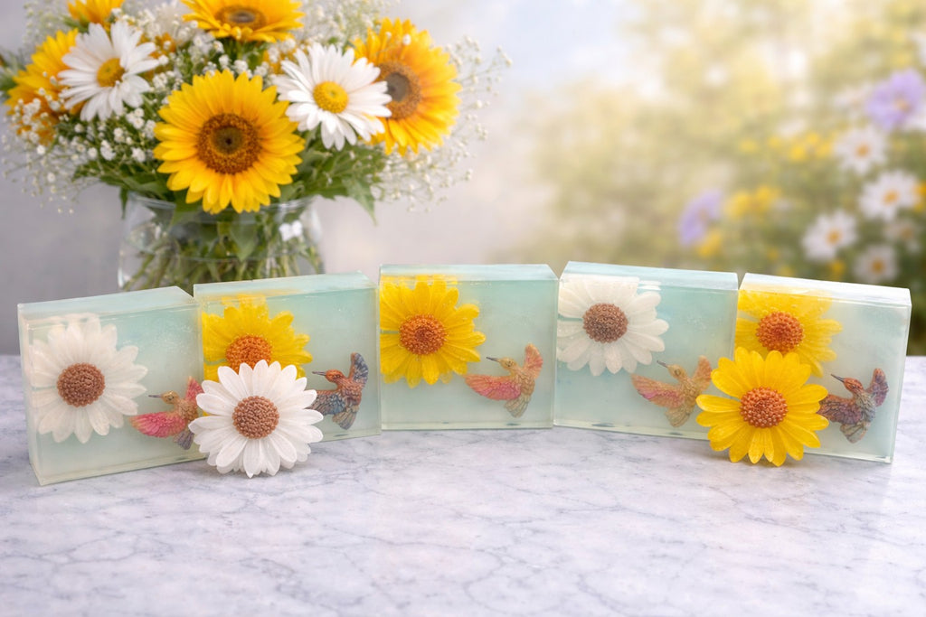 Hummingbird and Yellow Daisy Daze